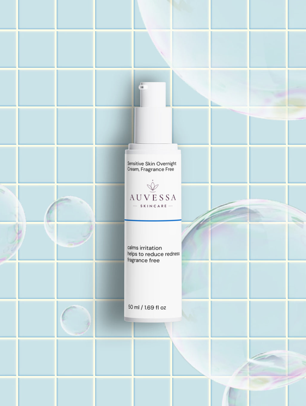 Sensitive Skin Overnight Cream, Fragrance Free