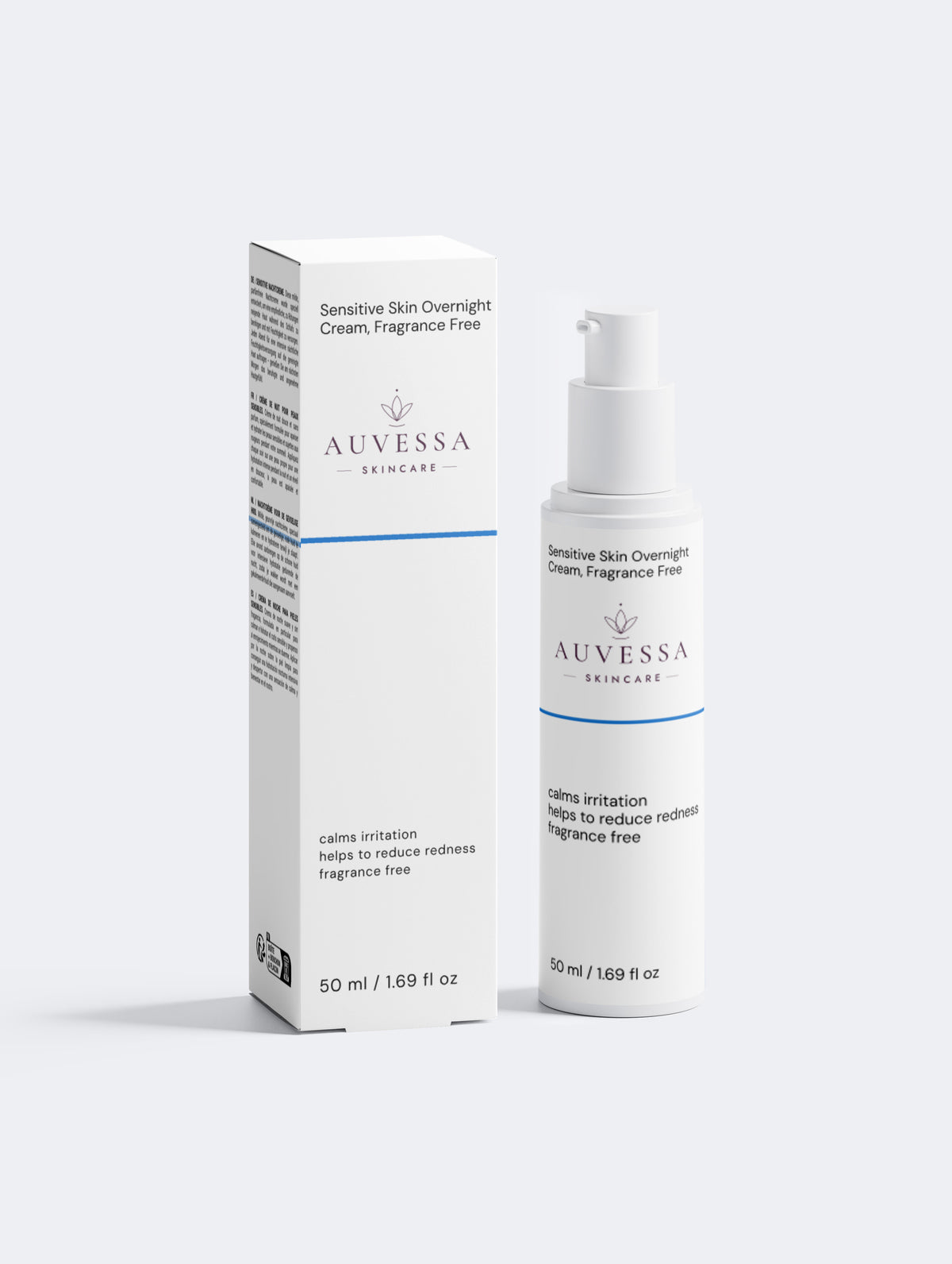 Sensitive Skin Overnight Cream, Fragrance Free